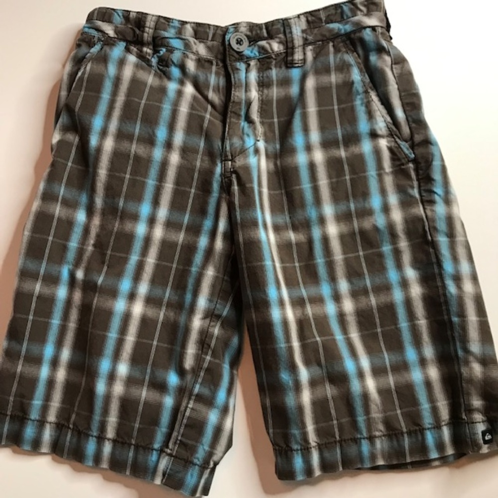 Quicksilver Boy's Plaid Shorts-Small (24)